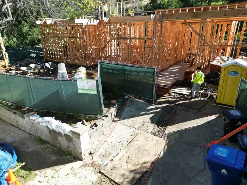Custom home construction progress for Home Remodeling Builders in Southern California