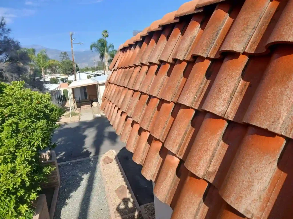 Tile Roof Project in Hemet 34 Tile roof project progress for Home Remodeling Builders in Hemet, CA 92544