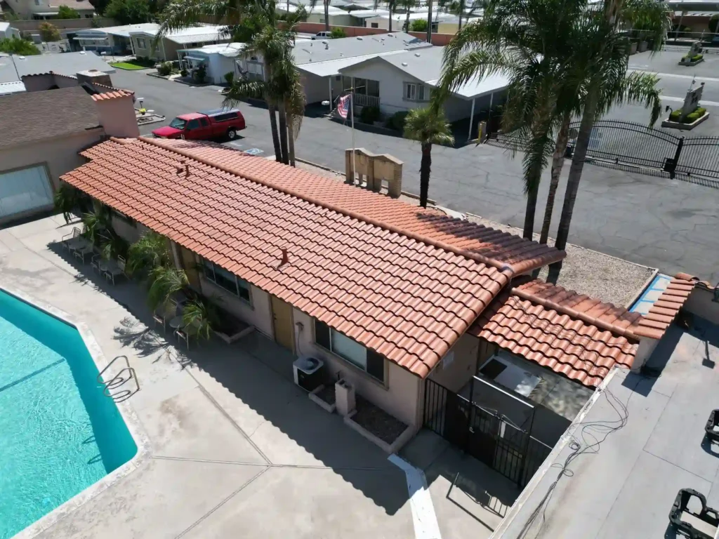 Tile Roof Project in Hemet 38 Tile roof project progress for Home Remodeling Builders in Hemet, CA 92544